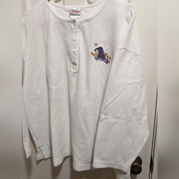 Disney Eyore Embroidered Waffle Knit Top! - Picture 1 of 7